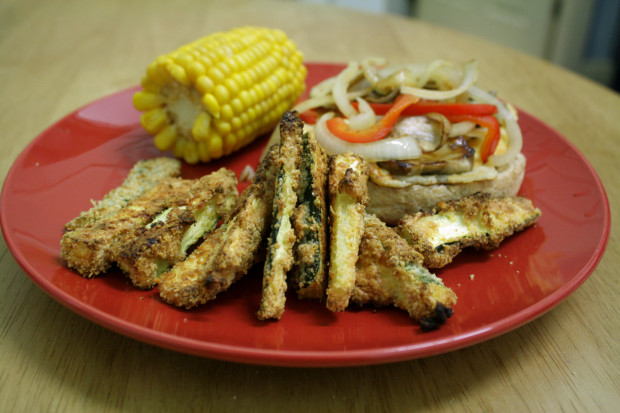 Courgette fries no flour