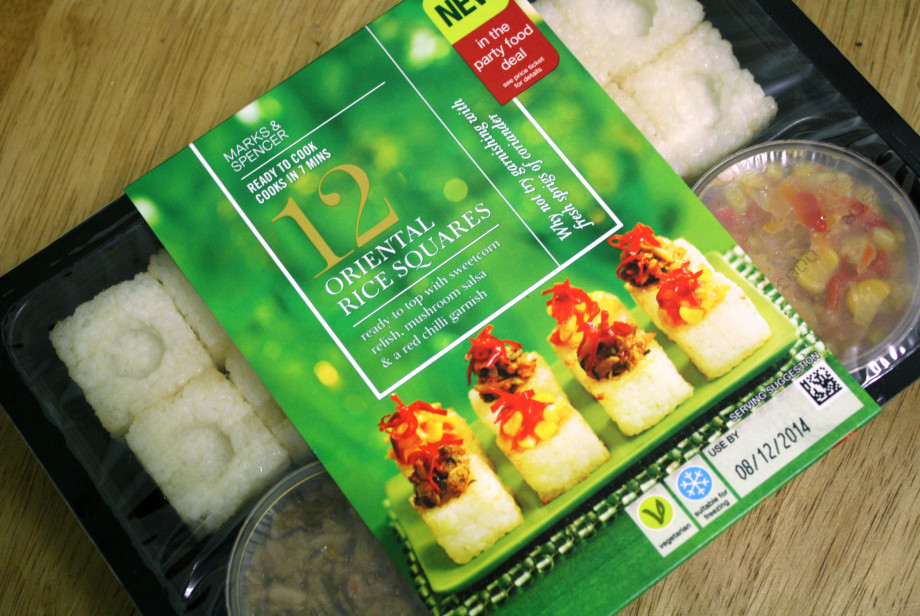 Asian themed party food