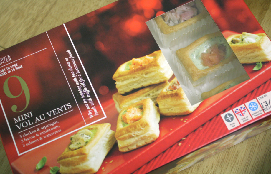 M&S party Food vol au vents