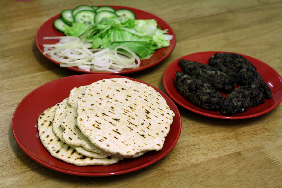 Homemade flatbread