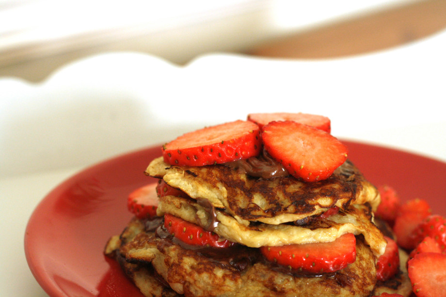 Strawberries Nutella pancake