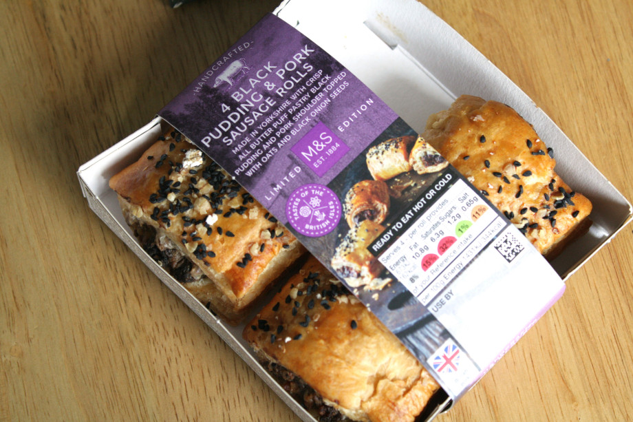 M&S Black Pudding & Pork Sausage Rolls