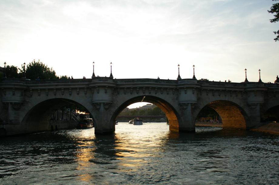Paris river Seine bridge